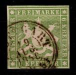 Württemberg 8 a gestempelt tiefst geprüft Irtenkauf BPP #DEL48