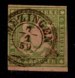 Württemberg 8 a gestempelt tief geprüft Irtenkauf BPP #DEL50