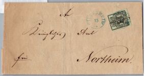 Hannover 2 auf Brief als Einzelfrankatur vom Unterrand #DEM91