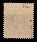 Alliierte Besetzung Bizone 10 G y gestempelt geprüft Schlegel BPP #DEE80