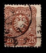 Deutsches Reich 43 a gestempelt geprüft Wiegand BPP #DEF32