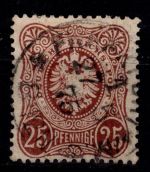 Deutsches Reich 35 a gestempelt geprüft Wiegand BPP #DEQ57