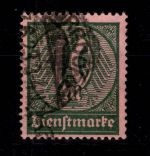 Deutsches Reich Dienstmarken 68 b gestempelt geprüft Infla Berlin #DES25