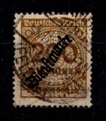 Deutsches Reich Dienstmarken 83 gestempelt geprüft Infla Berlin #DES30