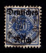 Deutsches Reich Dienstmarken 55 Y gestempelt geprüft Infla Berlin #DES38