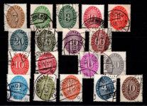 Deutsches Reich Dienstmarken 114 X- 131 X gestempelt #DES41