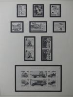 Schweden Vordruck 1975-1988 mit ein Paar Marken im Safe Album #MA433