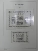 Saarland postfrisch teilbesammelt auf Leuchtturm Seiten #MA423