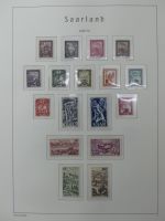 Saarland postfrisch teilbesammelt auf Leuchtturm Seiten #MA423