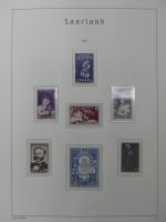 Saarland postfrisch teilbesammelt auf Leuchtturm Seiten #MA423