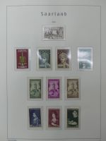 Saarland postfrisch teilbesammelt auf Leuchtturm Seiten #MA423