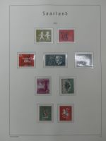 Saarland postfrisch teilbesammelt auf Leuchtturm Seiten #MA423