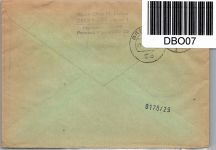 Bund Brd Pk I c auf Brief als Mischfrankatur Postkrieg #DBO07