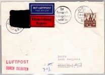 Berlin Pk I b auf Brief als Mischfrankatur Postkrieg #DBO09