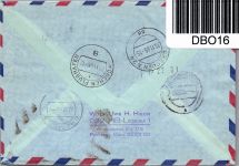 Bund Brd Pk I c auf Brief als Mischfrankatur Postkrieg #DBO16