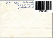 Bund Brd Pk I c auf Brief als Einzelfrankatur Postkrieg #DBO18