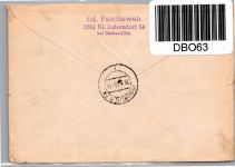 Alliierte Besetzung Bizone 103-105 Oberrand auf Brief Einschreiben #DBO63