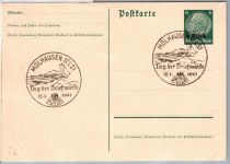 Deutsche Besetzung 2.WK Elsaß P2 als Ganzsache mit Sonderstempel Elsass #DBO71