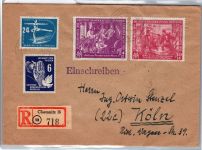 DDR 247,248-249,276 auf Brief Einschreiben portogerecht #DBP43
