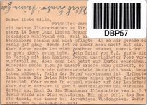 Berlin P 11 als Ganzsache gelaufen mit Maschinenstempel #DBP57
