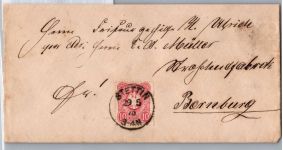 Deutsches Reich 33 auf Brief als Einzelfrankatur #DBP65