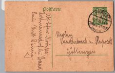 Danzig P 25 a als Ganzsache im Fernverkehr #DBQ06