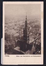 Ak Danzig Rathausturm Sonderstempel Luftpostausstellung 25.7.1932 #DBQ19