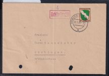 Französische Zone Allg. Ausgabe 5 auf Brief Einzelfrankatur und Geb. bez. #DBQ44