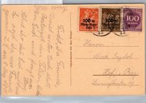 Deutsches Reich 258, 259,268 auf Postkarte Ansichtskarte #DCG61