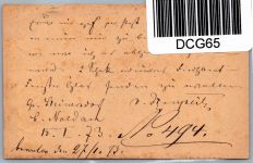 Deutsches Reich P 1 als Ganzsache nachverwendeter Preußen Stempel #DCG65