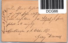 Deutsches Reich P 1 als Ganzsache nachverwendeter Preußen Stempel #DCG66