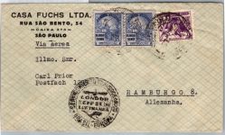 Zeppelinpost Brasilianische Post auf Brief LZ 127 #DCH22