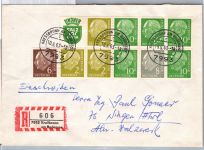 BRD Bund H-Blatt 7 auf Brief Einschreiben #DCH25