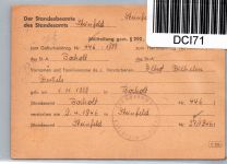 Alliierte Bestzung 1 z im 4er Block auf Postkarte Mehrfachfrankatur #DCI71