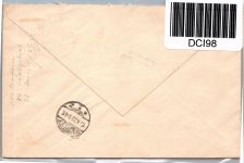 Saargebiet 4, 8, 15 auf Brief als Mischfrankatur Einschreiben Eilbote #DCI98