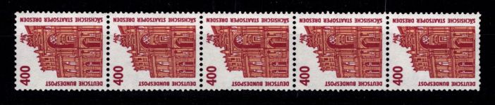 BRD Bund 1562 R I 5er Streifen postfrisch Rollenmarke SWK #DES79