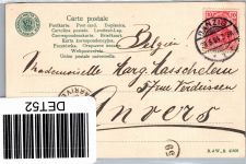 Ak Danzig Bahnhof gelaufen 29.8.1904 #DET52