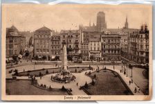 Ak Danzig Holzmarkt gelaufen 5.3.1930 #DET53