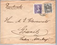 Österreich 161, 162 auf Brief als Mischfrankatur #DET75