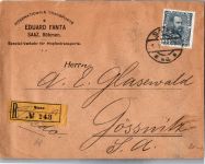 Österreich 171 auf Brief als Einzelfrankatur Einschreiben #DET77