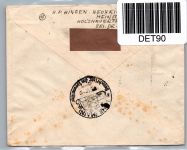 Französische Zone Allgemeine Ausgabe 6, 7 auf Brief Einschreiben #DET90