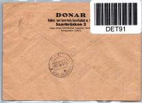 Französische Zone Allgemeine Ausgabe 6, 14 auf Brief Einschreiben #DET91