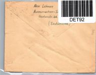 Saarland 206 mit Zuf Fr. Zone auf Brief als Mischfrankatur Ausland #DET92