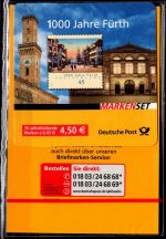 BRD Bund MH 66 beblistert SB postfrisch verschlossen, Pr.- Nr. 177311700 #OT451