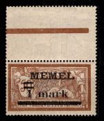 Memel 27 y I postfrisch etwas erhöht geprüft Huylemanns BPP #DEO39