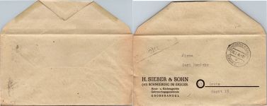 Alliierte Besetzung Lot Freistempel auf Brief Gebühr bezahlt #DEO73