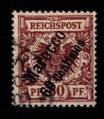 Deutsche APA Marokko 6 gestempelt geprüft Paulik BPP #DFK90