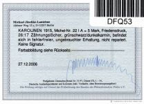 Deutsche Kolonien Karolinen 22 I A mit Falz Befund Jäschke BPP #DFQ53