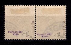 Deutsche Kolonien Kiautschou V 1 IIa gestempelt Paar, geprüft Steuer BPP #DFQ74