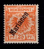 Deutsche Kolonien Marianen 5 II a postfrisch geprüft Jäschke BPP #DFR53